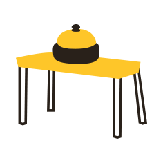 tiRumpel Tisch auf dem Dorfplatz / Begegnung